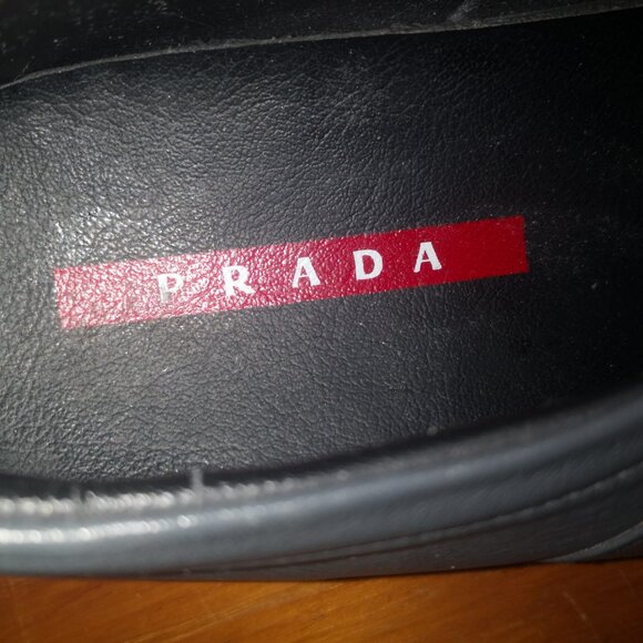 Men's Prada gray leather shoe - Picture 3 of 9